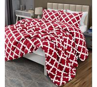 Utopia Bedding - Comforter Set with 2 Pillow Shams - 3 Pieces Bedding Comforter Sets - Down Alternative Comforter - Soft and Comfortable - Machine Washable, Red, King