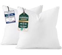 Utopia Bedding Cushion Inserts 2 Pack, 40 x 40 cm, Sofa Cushions