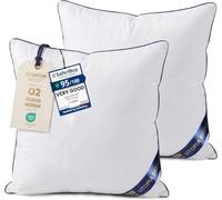 Utopia Bedding Cushion Inserts 2 Pack, 40 x 40 cm, White Cushion Pads