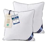 Utopia Bedding Cushion Inserts 2 Pack, 40 x 40 cm, White Cushion Pads | Cushion Pads Soft Hollow Fiber Filling Fluffy Cushion Inserts Ideal for Sofa & Home Decor Long Lasting Shape