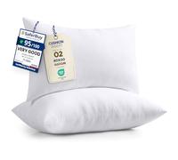 Utopia Bedding Cushion Inserts 40cm x 60cm (16x24 inch) Pack of 2 Hollowfibre Inner Pads for Sofa or Bed - White Cushions Fillers