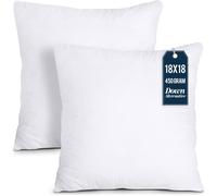 Utopia Bedding Cushion Inserts (Pack of 2) - 45x45 cm (18x18 inch) Hollowfibre Inner Pads for Sofa or Bed - White Cushion Fillers