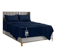Utopia Bedding Deep Pocket Queen Sheet Set - Fits Mattresses Up to 21 inches - Cooling, Soft & Breathable - Oeko-TEX 4 Piece Bed Sheets (Navy)