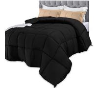 Utopia Bedding Duvet, 4.5 tog King Size with Corner Tabs, Microfiber Soft Breathable King Duvet, Box Stitched All Year Round Quilt 220x230 cm (Black)