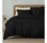 Utopia Bedding Double Duvet Cover Set - 3 Piece Oeko Tex Certified Microfiber Bedding Set - 1 Duvet Cover and 2 Oxford Pillow cases (Black) - Pillows not included
