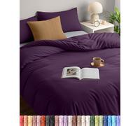 Utopia Bedding Double Duvet Cover Set with 2 Pillowcases 50x75 cm, Purple | Microfiber Bedding Quilt Cover Set with Pillowcases, Oeko-TEX Certified,Soft Breathable Comfort - Ideal for Home and Hotels