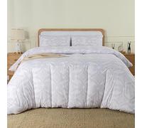 Utopia Bedding Double Paisley Lavender Print Duvet Cover Set - Soft Microfibre Polyester - Bedding Quilt Cover Set