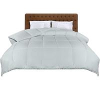 Utopia Bedding Duvet 200 x 200 cm, All-Season Duvet, Lightweight Duvet with Polyester Filling, Microfibre Sleep Blanket (Light Grey)