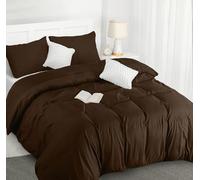 Utopia Bedding Duvet Cover Double - Pack of 10 - Soft Microfibre Polyester - Bedding Quilt Cover Set with Pillow cases (Brown)
