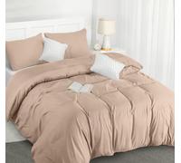 Utopia Bedding Duvet Cover Double - Pack of 10 - Soft Microfibre Polyester - Bedding Quilt Cover Set with Pillow cases (Beige)