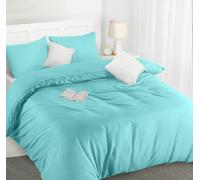 Utopia Bedding Duvet Cover Double - Soft Microfibre Polyester Duvet Cover with Pillow cases - Bedding Quilt Cover Set (Spa Blue)