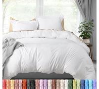 Utopia Bedding Duvet Cover Full Size Set with 2 Pillow Shams, 3 Pieces Comforter Cover with Zipper Closure, Ultra Soft Brushed Microfiber, 80 X 90 Inches (Full, White)