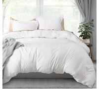 Utopia Bedding Duvet Cover King Size Set - 1 Duvet Cover with 2 Pillow Shams - 3 Pieces Comforter Cover with Zipper Closure - Ultra Soft Brushed Microfiber, 104 X 90 Inches (King, White)