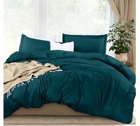 Utopia Bedding Duvet Cover King Size - 1 Duvet Cover with 2 Pillow Shams - 3 Pieces Bedding Duvet Cover with Zipper Closure - Soft Brushed Microfiber, 104 X 90 Inches (King, Teal)