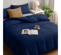 Utopia Bedding Duvet Cover Set - Soft Microfiber Duvet Cover 200x200cm with Pillowcases 50x75cm - Bedding Duvet Cover Set - Navy Blue