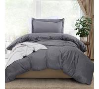 Utopia Bedding Duvet Cover Twin Size - 2 Piece with Zipper Closure - 1 Comforter Cover 68X90 Inches & 1 Pillow Sham 20X26 Inches (Grey) Comforter Not Included
