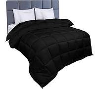 Utopia Bedding Duvet Double,10.5 Tog coverless Duvet with Corner Tabs, Box Stitched Quilt (Double, Black)