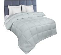 Utopia Bedding Duvet King,10.5 Tog coverless Duvet with Corner Tabs, Box Stitched Quilt (King, Light Grey)