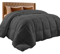 Utopia Bedding Duvet Queen (224 x 224 cm), 10.5 Tog Coverless Duvet with Corner Tabs, Box Stitched Quilt (Grey)
