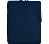 Utopia Bedding Fitted Sheet King, Navy - Deep Pocket 14 inch (35 cm) - Easy Care - Soft Brushed Microfibre Fabric - Shrinkage and Fade Resistant - Bottom Sheet