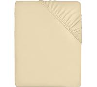 Utopia Bedding Fitted Sheet Super King, Beige - Deep Pocket 14 inch (35 cm) - Easy Care - Soft Brushed Microfibre Fabric - Shrinkage and Fade Resistant - Bottom Sheet