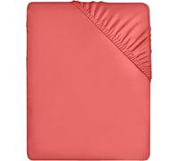 Utopia Bedding Fitted Sheet Super King, Coral - Deep Pocket 14 inch (35 cm) - Easy Care - Soft Brushed Microfibre Fabric - Shrinkage and Fade Resistant - Bottom Sheet