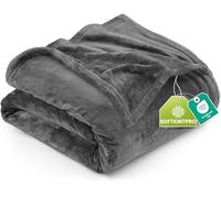 Utopia Bedding Flannel Fleece Throw Blanket (127x152cm - Grey)