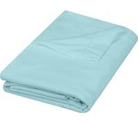 Utopia Bedding Flat Sheet - 1 Pack (Twin, Spa Blue)- Soft Brushed Microfiber Fabric - Shrinkage & Fade Resistant Top Sheet - Easy Care Bed Sheet