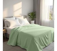 Utopia Bedding - Flat Sheet - Double Size - Sage