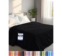 Utopia Bedding - Flat Sheet - Single Size - Black