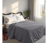 Utopia Bedding - Flat Sheet Single Size - OEKO-TEX Certified - Easy Care Soft Brushed Polyester - Microfiber Fabric - Wrinkle, Shrinkage and Fade Resistant - Grey
