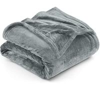 Utopia Bedding Fleece King Blanket, Soft, Cosy 300 GSM Fluffy Blankets For Sofas, Bed, Couches [Ash Grey, 259x228 cm]