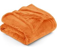 Utopia Bedding Fleece King Blanket, Soft, Cosy 300 GSM Fluffy Blankets For Sofas, Bed, Couches [Burnt Orange, 259x228 cm]