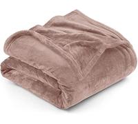 Utopia Bedding Fleece King Blanket, Soft, Cosy 300 GSM Fluffy Blankets For Sofas, Bed, Couches [Rose Pink, 259x228 cm]