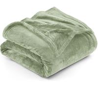 Utopia Bedding Fleece King Blanket, Soft, Cosy 300 GSM Fluffy Blankets For Sofas, Bed, Couches [Sage Green, 259x228 cm]