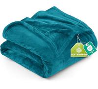 Utopia Bedding Fleece Queen Blanket, Soft, Cosy 300 GSM Fluffy Blankets For Sofas, Bed, Couches [Turquoise, 228x228 cm]