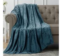 Utopia Bedding Fleece Throw Blanket 127x152cm - Soft Warm Lightweight Breathable Small Versatile Luxury Decorative Throws For Sofa, Bed, Chair & Settees - Cosy Home Gift For Adults, Stone Blue