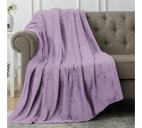 Utopia Bedding Fleece Throw Blanket, Soft, Cosy 300 GSM Fluffy Blankets and Throws For Sofas, Bed, Couches [Lilac, 152x127 cm]