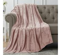 Utopia Bedding Fleece Throw Blanket, Soft, Cosy 300 GSM Fluffy Blankets and Throws For Sofas, Bed, Couches [Pink, 152x127 cm]