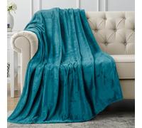 Utopia Bedding Fleece Throw Blanket, Soft, Cosy 300 GSM Fluffy Blankets and Throws For Sofas, Bed, Couches [Turquoise, 152x127 cm]