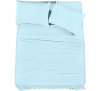 Utopia Bedding Full Bed Sheets Set - 4 Piece Bedding - Brushed Microfiber - Shrinkage and Fade Resistant - Easy Care (Full, Ice Blue)