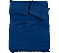 Utopia Bedding Full Bed Sheets Set - 4 Piece Bedding - Brushed Microfiber - Shrinkage and Fade Resistant - Easy Care (Full, Dusk Blue)