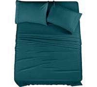 Utopia Bedding Full Bed Sheets Set - 4 Piece Bedding - Brushed Microfiber - Shrinkage and Fade Resistant - Easy Care (Full, Teal)
