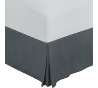 Utopia Bedding Full Bed-Skirt Grey - Quadruple Pleated, Brushed Velvety Microfiber - Comfortable, Wrinkle, Fade, Stain & Abrasion Resistant - Hotel Quality Extremely Durable