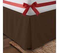 Utopia Bedding Full Bed Skirt - Soft Quadruple Pleated Ruffle - Easy Fit with 16 Inch Tailored Drop - Hotel Quality, Shrinkage and Fade Resistant (Queen, Brown)