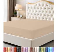 Utopia Bedding Full Fitted Sheet - Bottom Sheet - Deep Pocket - Soft Microfiber -Shrinkage and Fade Resistant-Easy Care -1 Fitted Sheet Only (Beige)