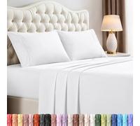 Utopia Bedding Full Sheet Set - 4 Piece Ultra Soft Brushed Microfiber Bed Sheets - Breathable and Wrinkle Free with Deep Pockets for a Secure Fit - Easy Care and Long Lasting Durability (White)
