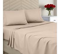 Utopia Bedding Full Sheet Set - Brushed Microfiber - Soft Bed Sheets for Full Size Bed - Includes 1 Fitted, 1 Flat, & 2 Pillow Cases - Deep Pocket (Beige)