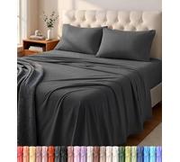 Utopia Bedding Full Sheet Set - Jersey Knit Sheets 4 Pieces Set- Cotton Jersey Soft Stretchy Sheets (Full, Dark Grey)