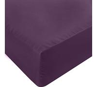 Utopia Bedding, Full Size Fitted Sheet, Deep Pocket, Soft Microfiber, Shrink and Fade Resistant, Easy Care Sheet, Sheet Only, Purple